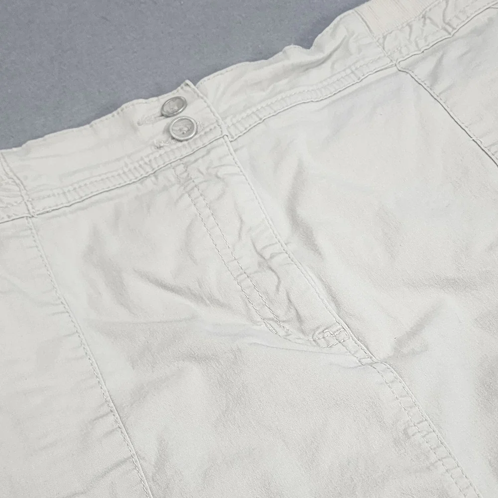 Karen Scott Skort Beige Cargo Utility Cotton Stretch Plus Size Women 16W